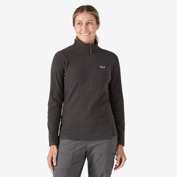 NWT Patagonia R1 Air Zip Neck Black Fleece Jacket - Picture 1 of 9
